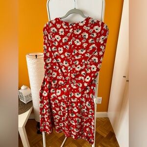 F&F viscose flower print mini dress